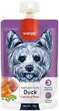 Wanpy Premium Lickable Creamy Meat Paste with Duck Carrot and Pea Dog Treat 90gm