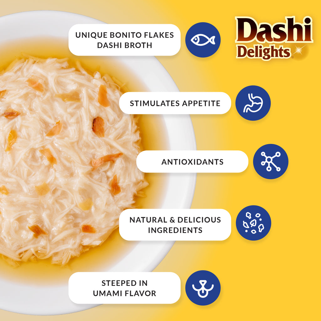 Inaba Dashi Delight Chicken with Tuna & Salmon Recipe Cat Treat 70g