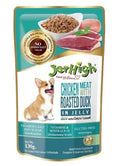 Jer High Chicken Meat with Roasted Duck in Jelly Wet Dog Food 130g