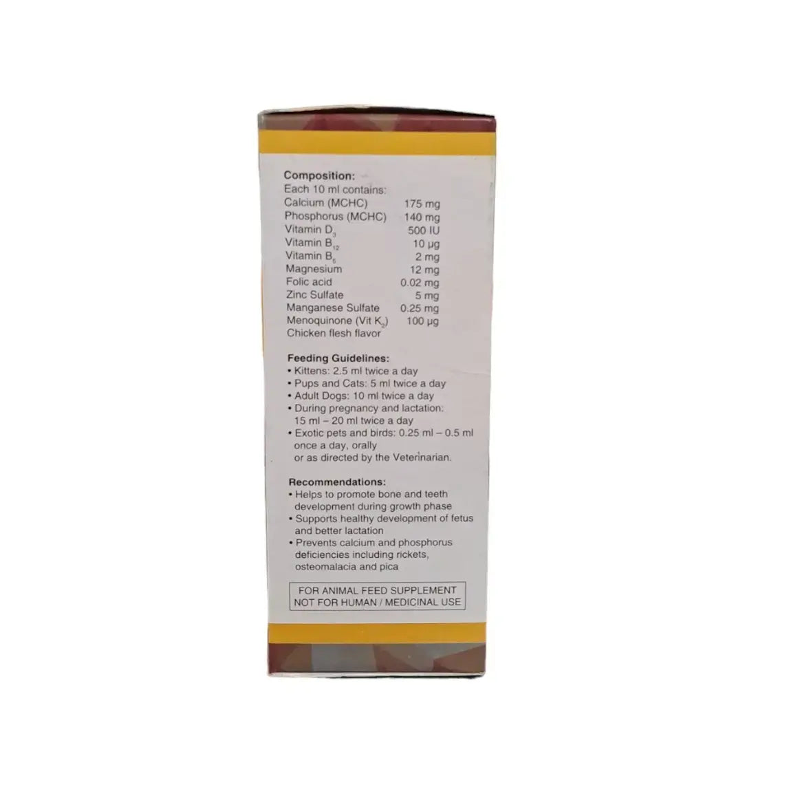 Intas Intacal Pet Max Supplement For Dogs/Kittens & Birds 250ml
