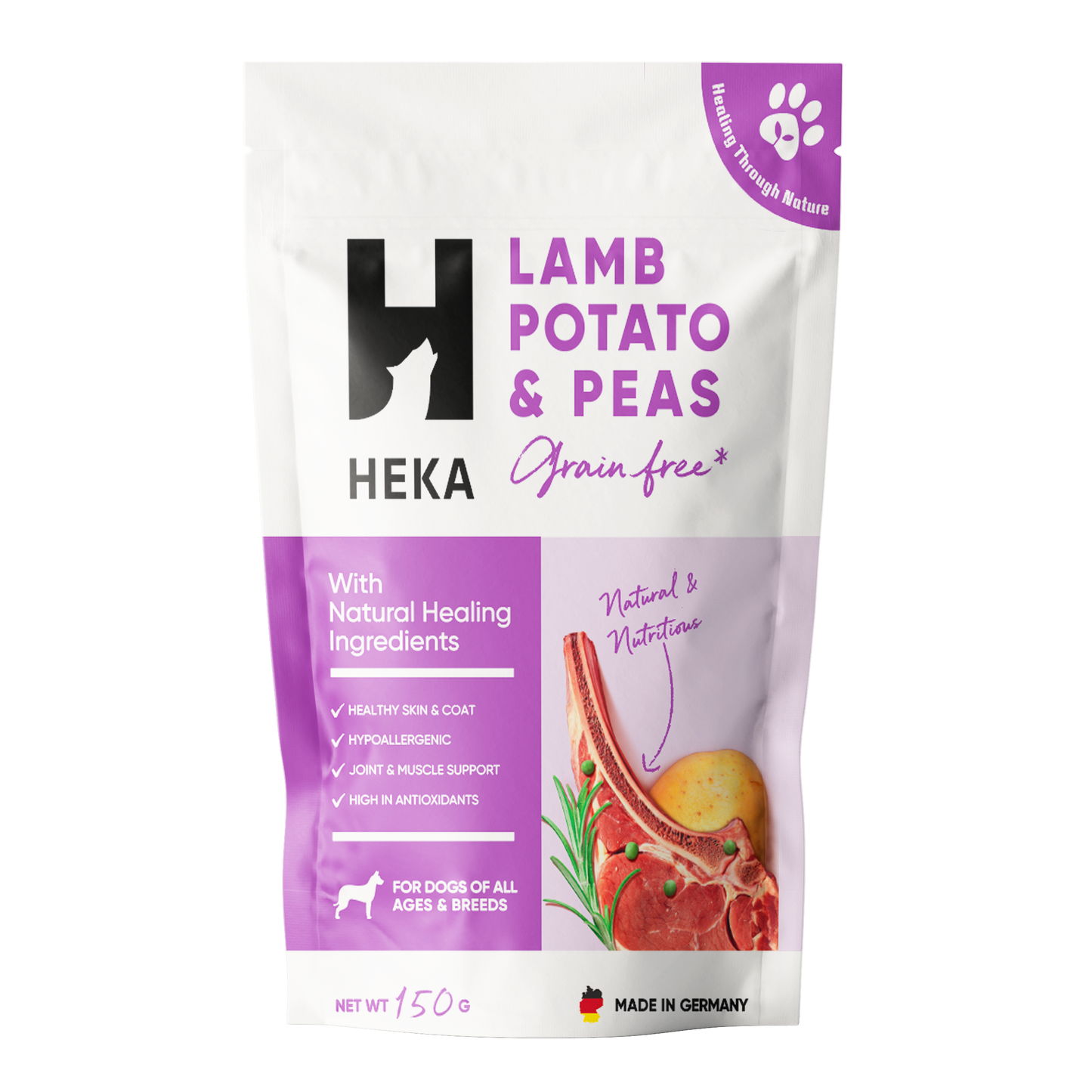 Heka Grain Free Lamb, Potatoes & Peas Dry Food For Dogs