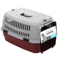 M-Pets Viaggio Carrier (32") IATA Approved For Dogs & Cats L 81.3x56x58.5cm Holds Up To 22kg Bordeau & Grey