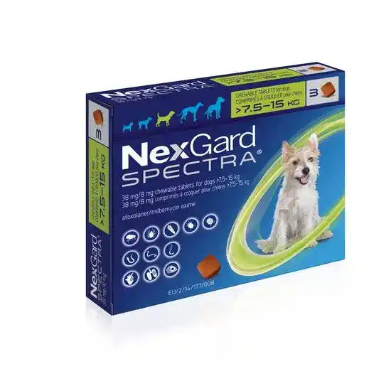 Boehringer Ingelheim Nexgard Spectra Tick & Flea 3 Chewable Tablet For Dogs >7.5 - 15kg