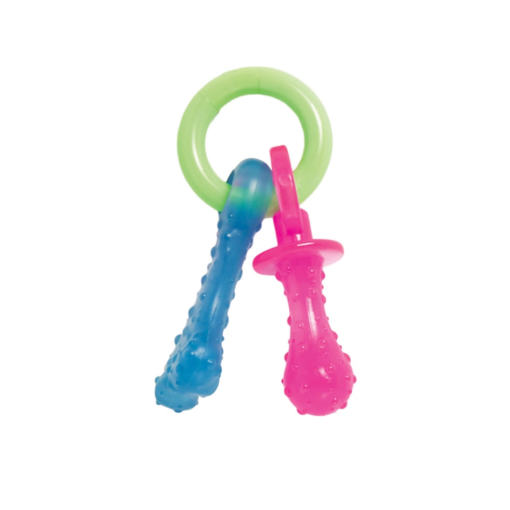 Nylabone Puppy Chew Teething Pacifier Dog Chew Toy Up To 11kg Bacon Flavor 15.24cm x 3.17cm x 3.81cm