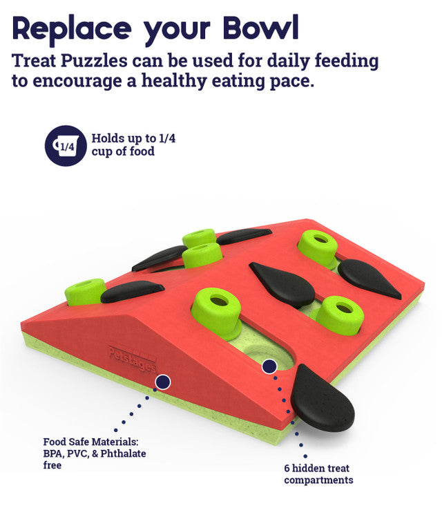 Petstages Melon Madness Puzzle and Play Cat Game Pink 23x25cm