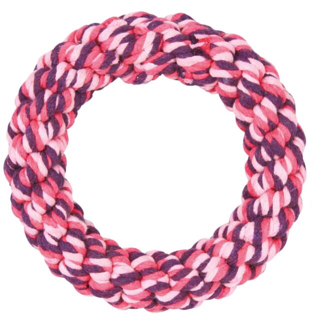 Trixie Rope Ring Cotton/Polyester Toy For Dogs 14cm