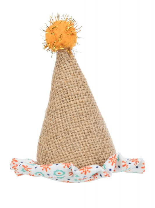 Trixie Little Hat Jute/Fabric Catnip Toy For Cat 9cm