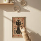 Catscart PawCanvas™ Classic Whimsical Kitty Cat Scratcher 40x60cm