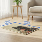 Catscart PawCanvas™ Classic Flower Power Cat Scratcher 40x60cm