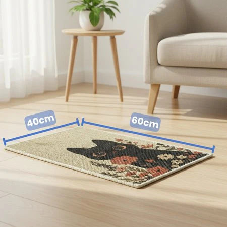 Catscart PawCanvas™ Classic Flower Power Cat Scratcher 40x60cm