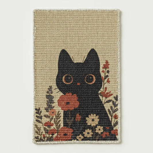 Catscart PawCanvas™ Classic Flower Power Cat Scratcher 40x60cm