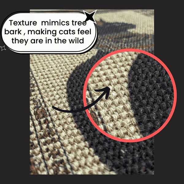 Catscart PawCanvas™ Classic Whimsical Kitty Cat Scratcher 40x60cm