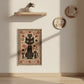 Catscart PawCanvas™ Classic Whimsical Kitty Cat Scratcher 40x60cm