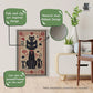 Catscart PawCanvas™ Classic Whimsical Kitty Cat Scratcher 40x60cm