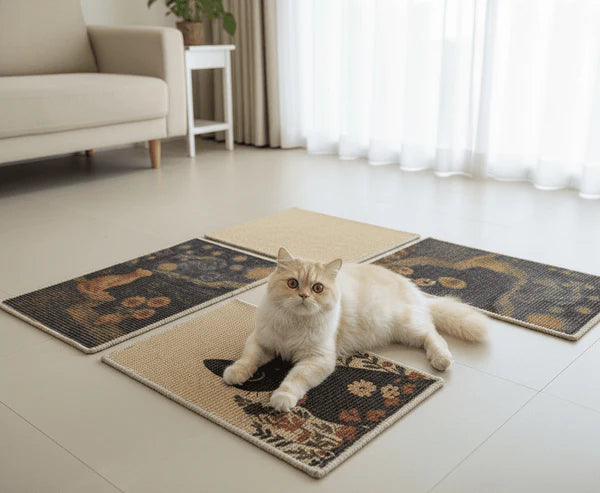 Catscart PawCanvas™ Classic Flower Power Cat Scratcher 40x60cm