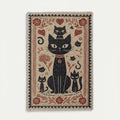 Catscart PawCanvas™ Classic Whimsical Kitty Cat Scratcher 40x60cm
