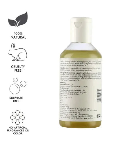 Petlogix Vegan & Cruelty Free Calming and Soothing Oil For Dog and Cat 150ml