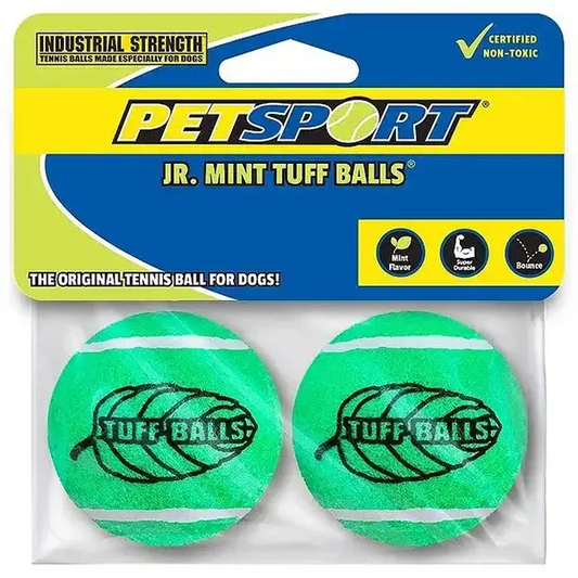 Petsport Jr Mint Tuff Balls Toy For Dogs 1.8" 2pk