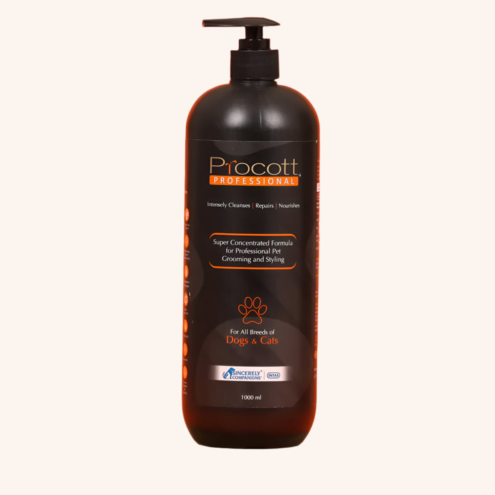 Intas Procott Professional Shampoo for Dogs and Cats 1L