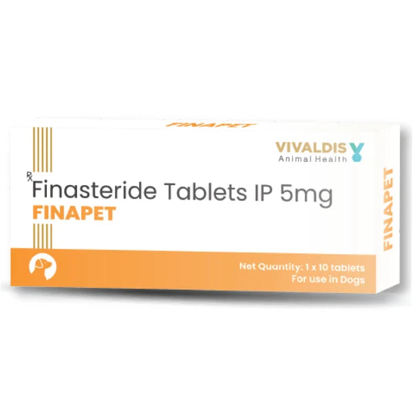 Vivaldis Finapet 5mg Tablets (Finasteride) for Dogs Pack of 10 Tablets