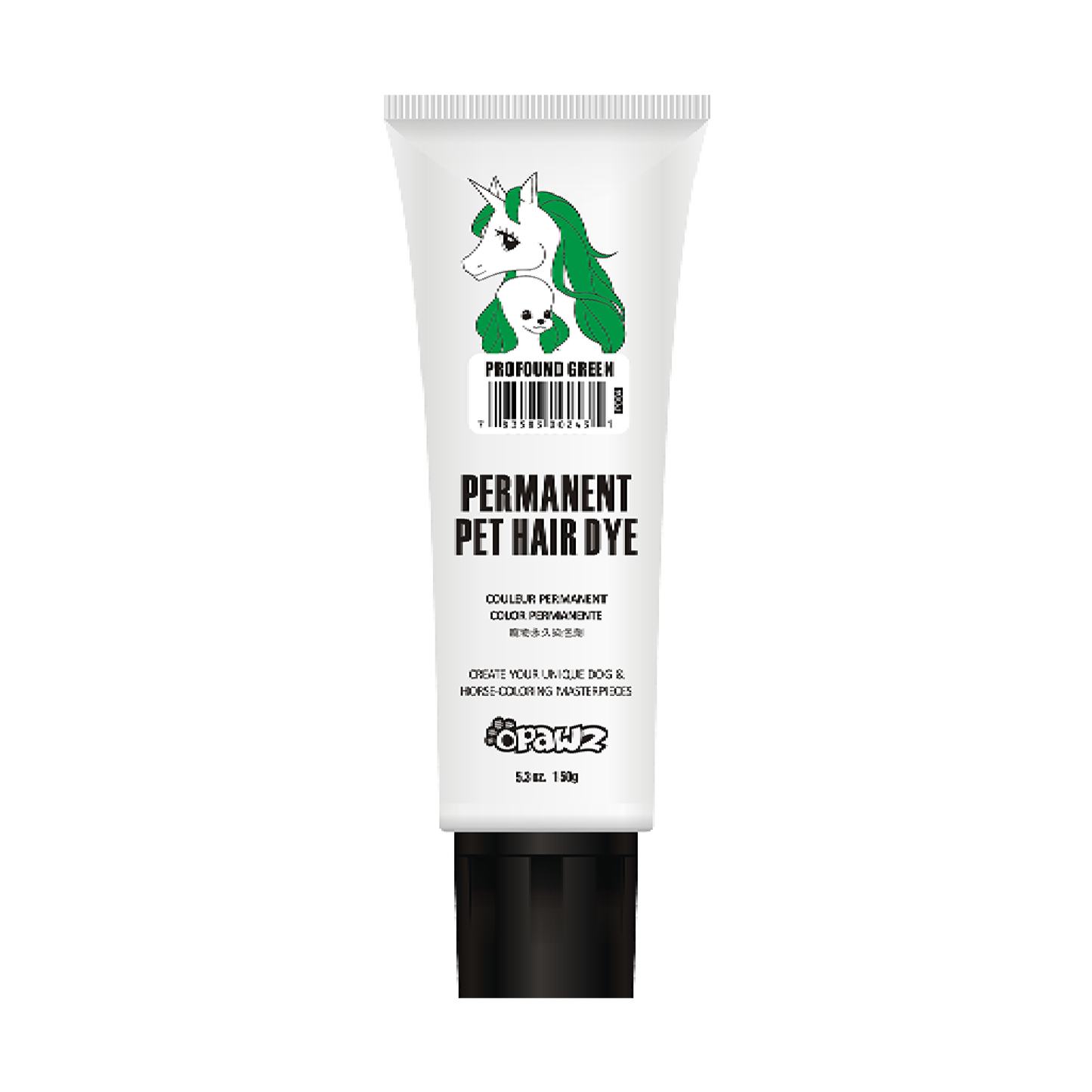 Opawz Permanent Pet Hair Dye Profound Green 150g