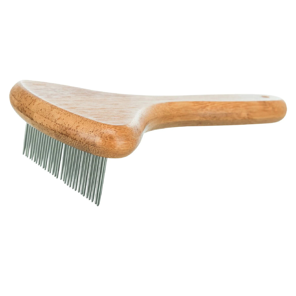 Trixie Short Hair Coat Untangler Comb Bamboo/Metal  For Dogs 10x17cm
