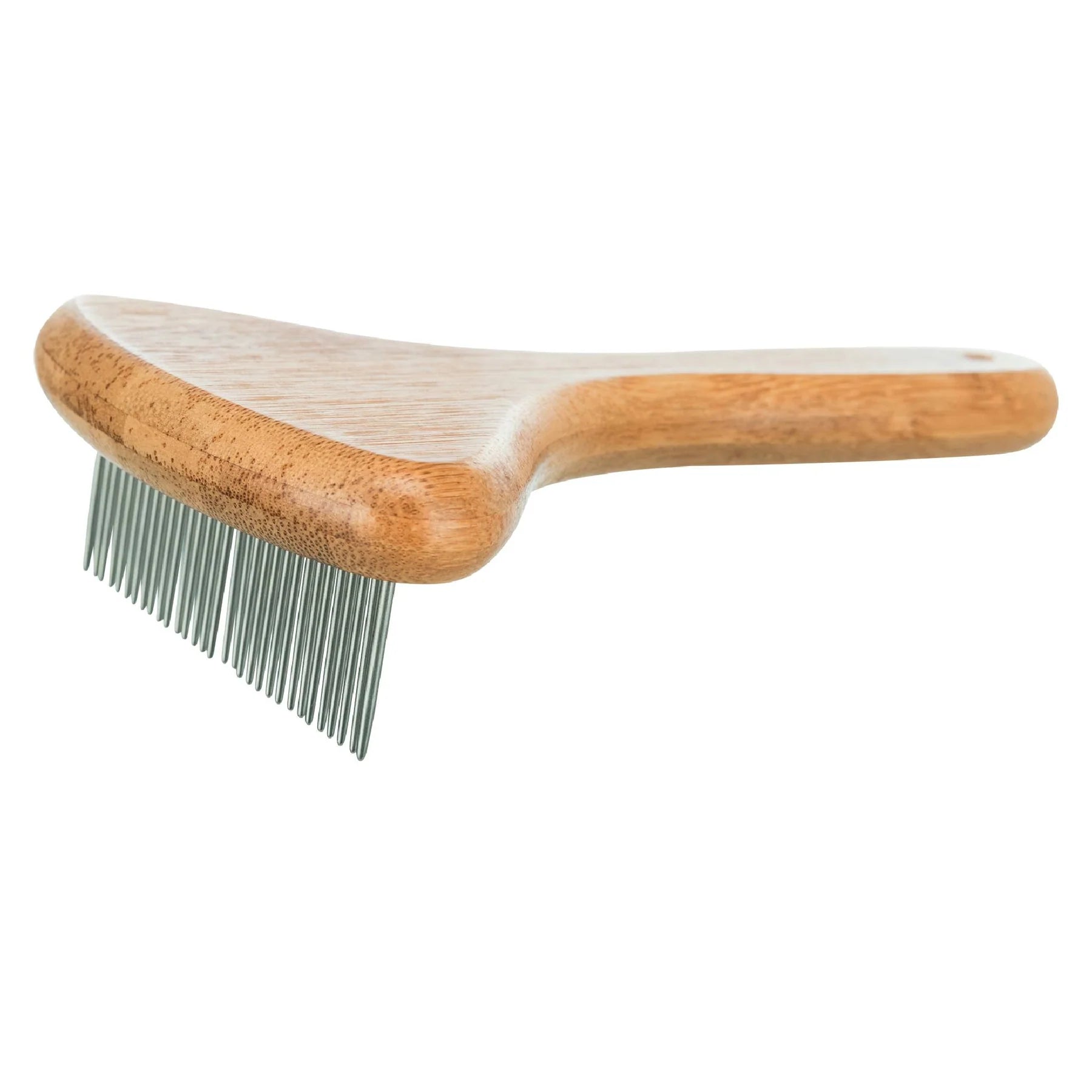 Trixie Short Hair Coat Untangler Comb Bamboo/Metal  For Dogs 10x17cm