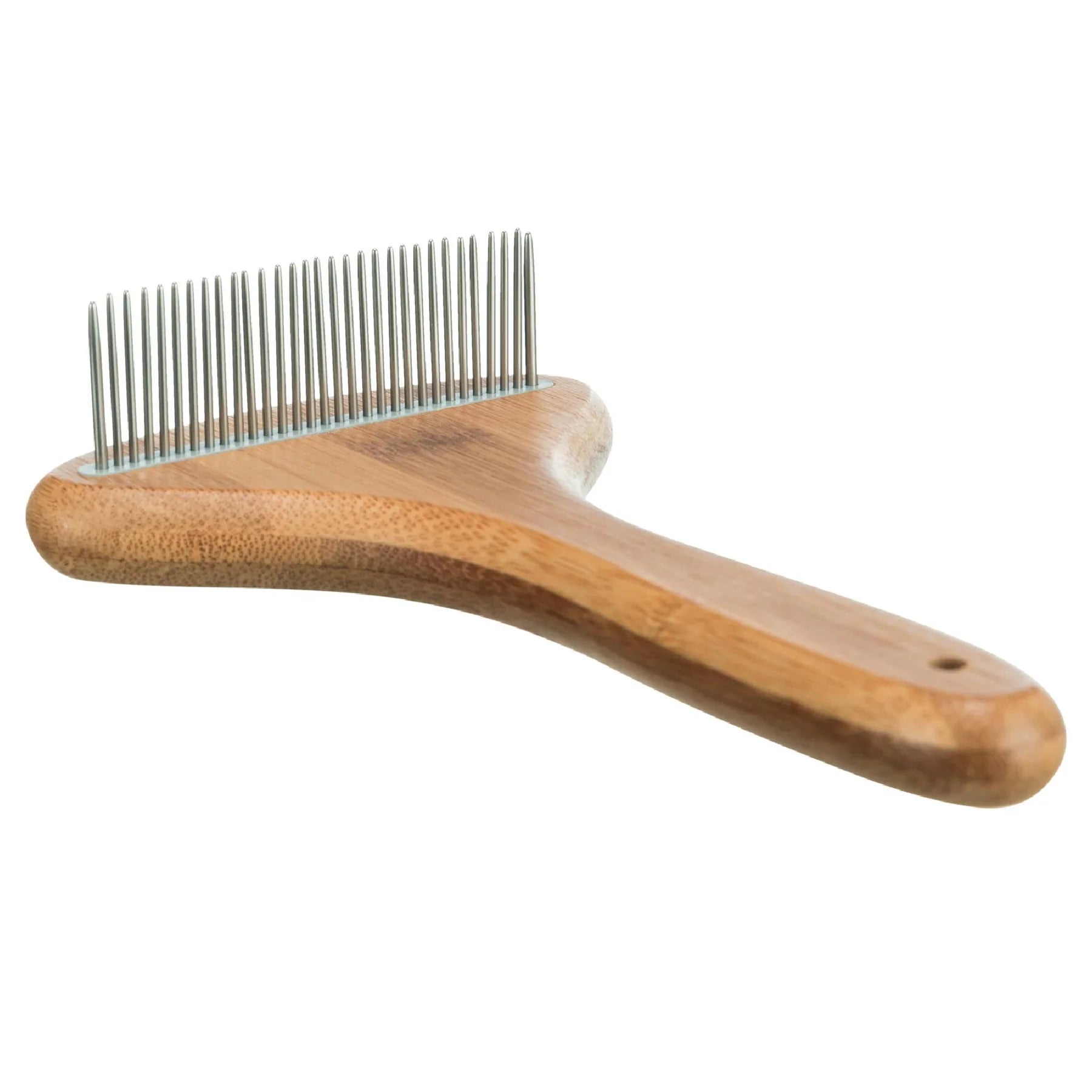 Trixie Short Hair Coat Untangler Comb Bamboo/Metal  For Dogs 10x17cm