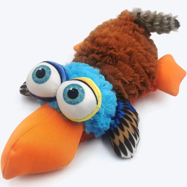 Nutra Pet The Big Eyed Chicken Plush & Squeaker Dog Toy