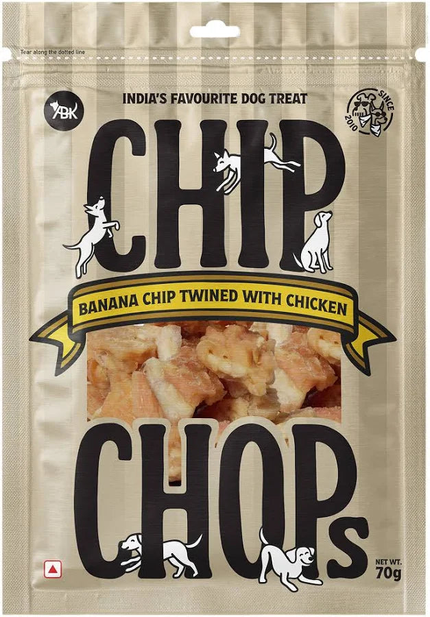 Chip Chops Banana Chip Twinned with Chicken Treats 70gm