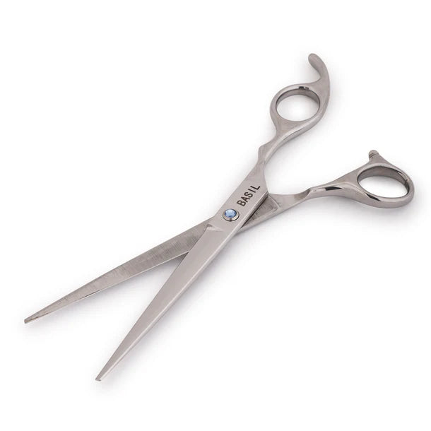 Basil Straight Pro Scissor for Pet Grooming | 7.5 Inches | Stainless Steel