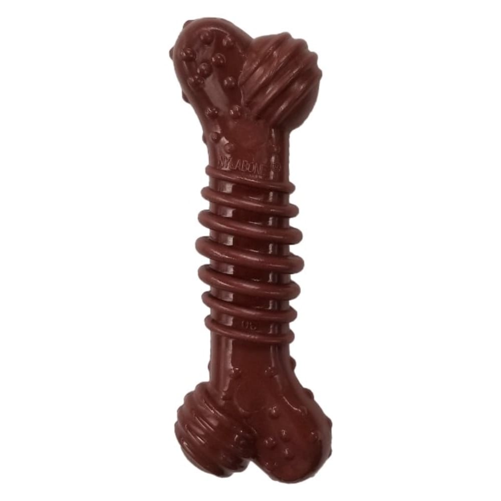 Nylabone Power Chew Textured Bone Medley Flavor Chew Toy Up To 16kg Dogs 14.75cm x 4.77cm x 3.17cm