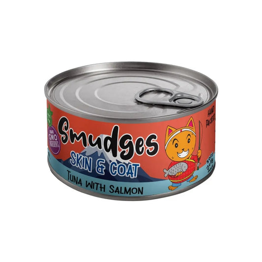 Smudges Skin & Coat Tuna with Salmon in Soft Jelly Adult Cat Food 80gm