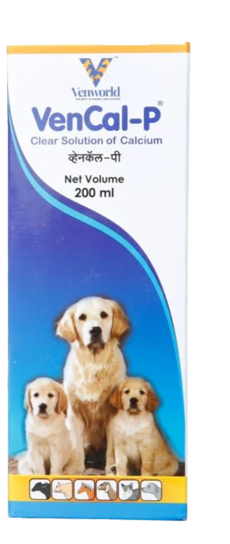 Venky VenCal-P Calcium Supplement for Pets 200ml