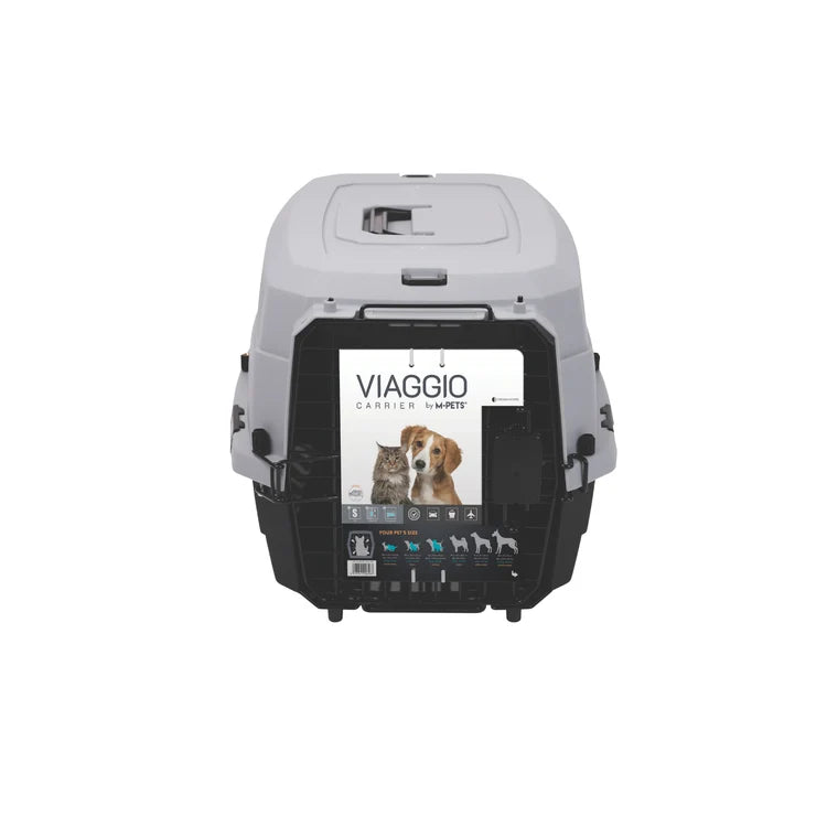 M-Pets Viaggio Carrier (32") IATA Approved For Dogs & Cats L 81.3x56x58.5cm Holds Up To 22kg Black