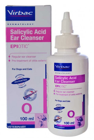 Virbac Epiotic Salicylic Acid Ear Cleanser For Dogs & Cats
