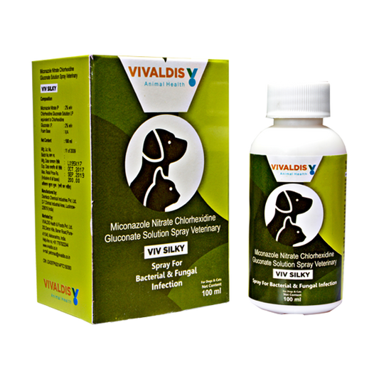 Vivaldis Viv Silky Spray for bacterial & fungal infections For Dogs & Cats 100ml