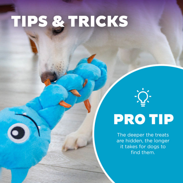 Outward Hound Twisted Monster Treat Dispenser Blue 34cm