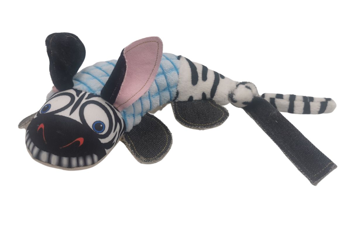 Nutra Pet The Ravishing Zebra Plush & Squeaker Dog Toy