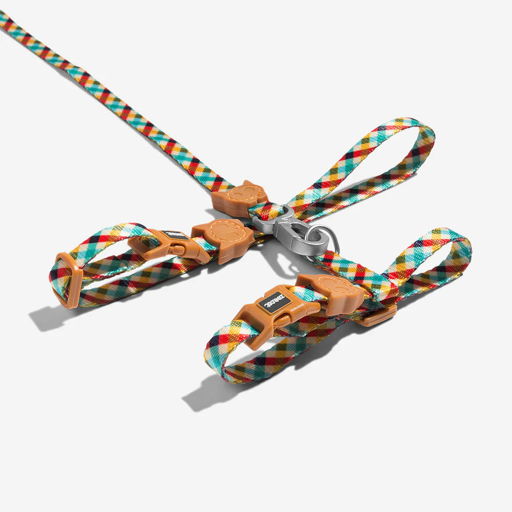 Zee dog Phantom Cat Leash & Harness Set