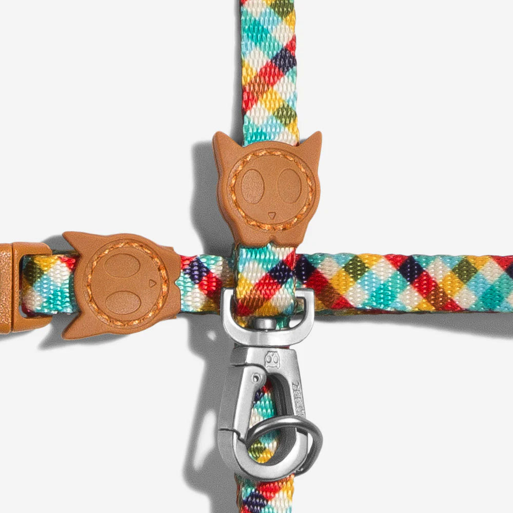 Zee dog Phantom Cat Leash & Harness Set
