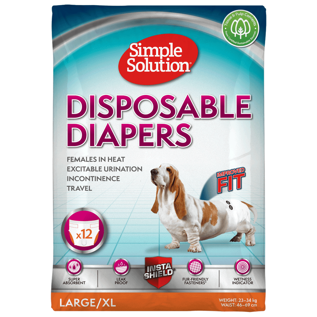 Simple Solution Disposable Diapers for Female Dogs