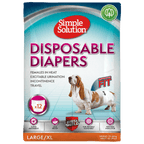 Simple Solution Disposable Diapers for Female Dogs