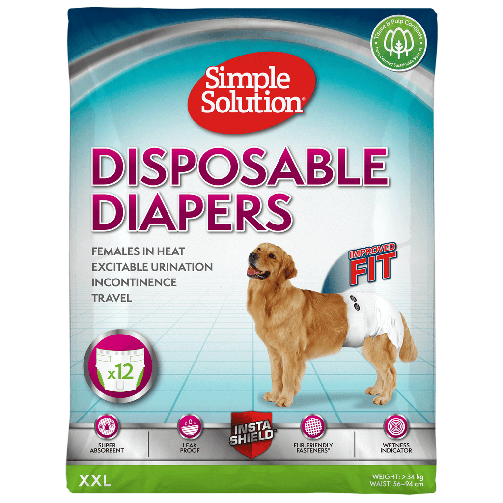 Simple Solution Disposable Diapers for Female Dogs