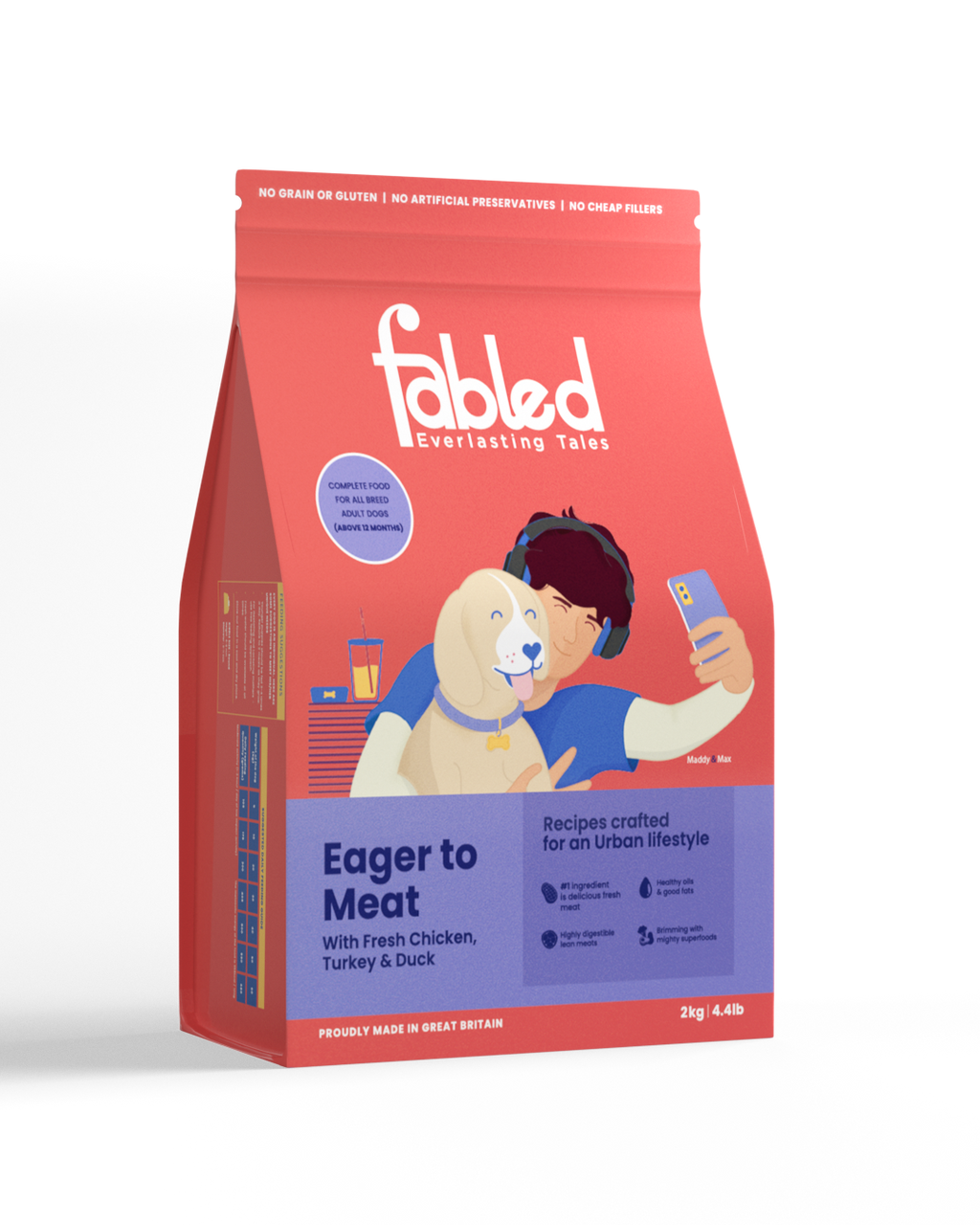 Fabled Eager To Meat - Adult Poulty Recipe Dog Food
