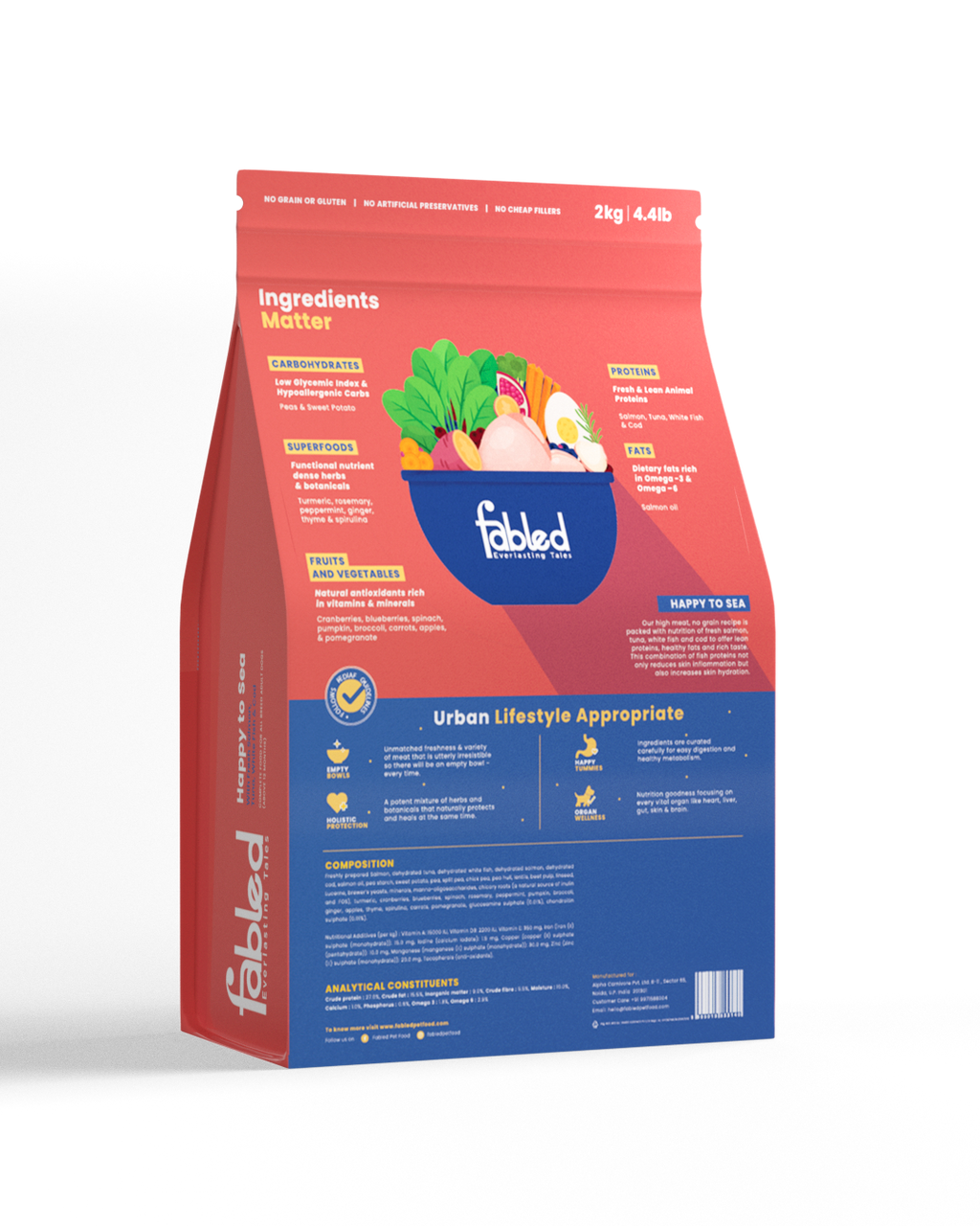 Fabled Happy To Sea - Adult Fish Recipe Dog Food