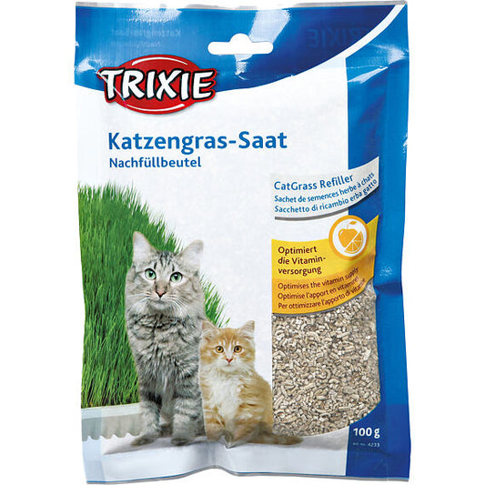 Trixie Organic Cat Grass Refill For bag/approx 100g