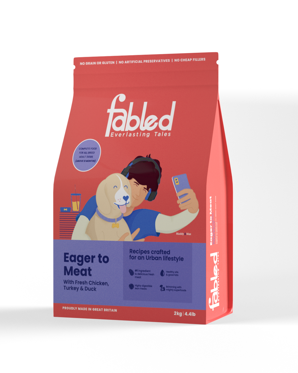 Fabled Eager To Meat - Adult Poulty Recipe Dog Food