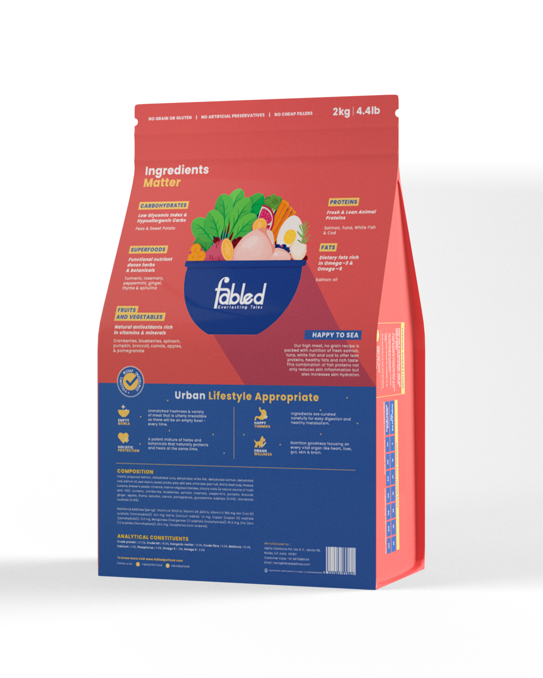Fabled Happy To Sea - Adult Fish Recipe Dog Food