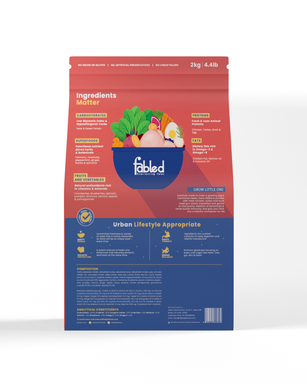 Fabled Grow Little One - Puppy Small Breed Recipe Dog Food